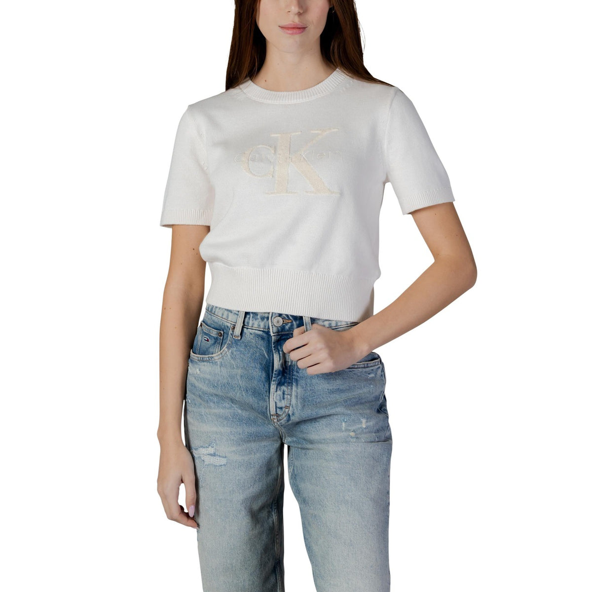 Calvin Klein Jeans - Calvin Klein Jeans Stickat Kvinna
