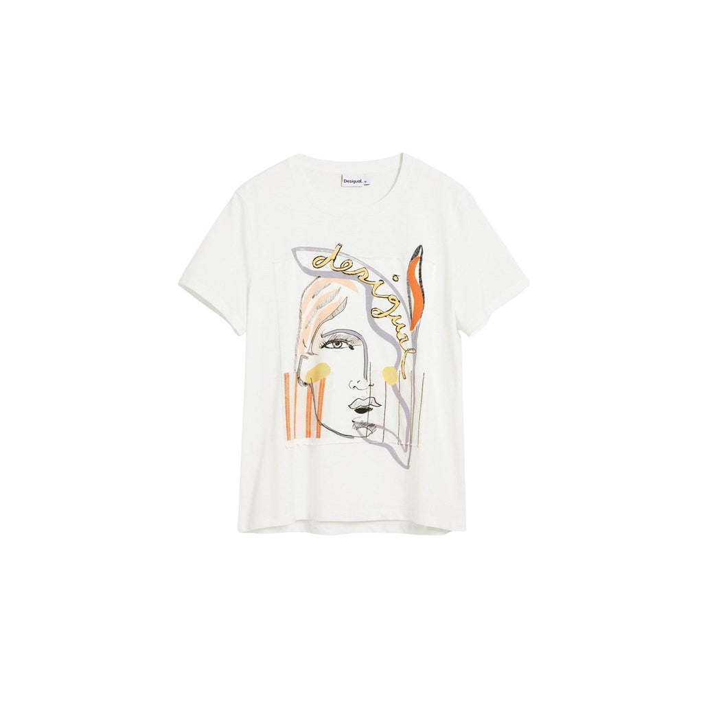 Desigual - T-shirt Damski Desigual