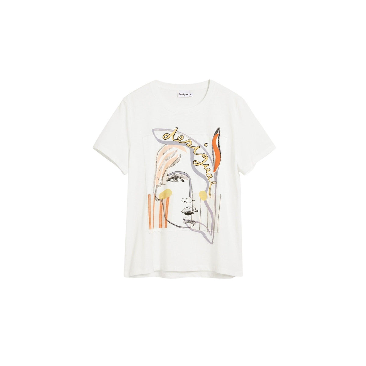 Desigual - T-shirt Damski Desigual